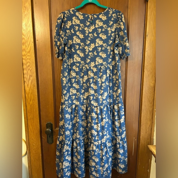 Pretty Garden Floral Blue Dress (medium) - Picture 3 of 3
